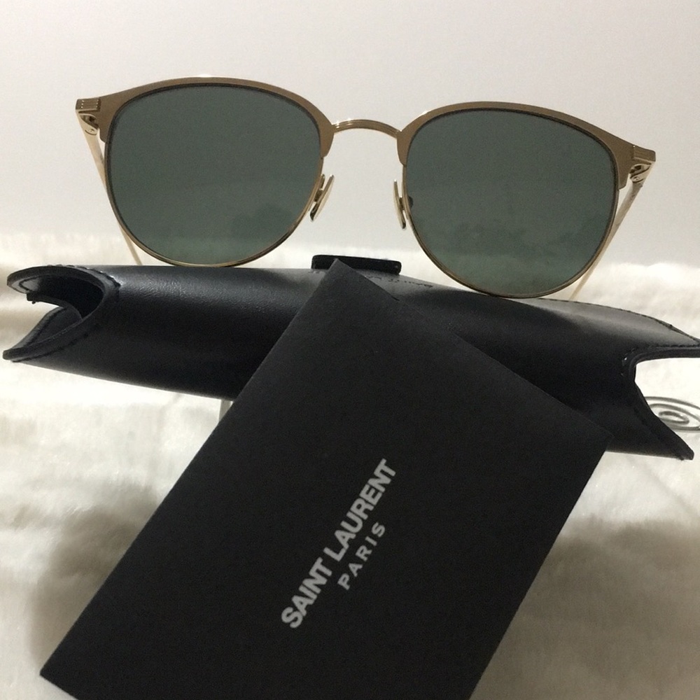 ⚜️👓SAINT LAURENT® Golden w/Black Lenses👓⚜️ - Picture 3 of 5